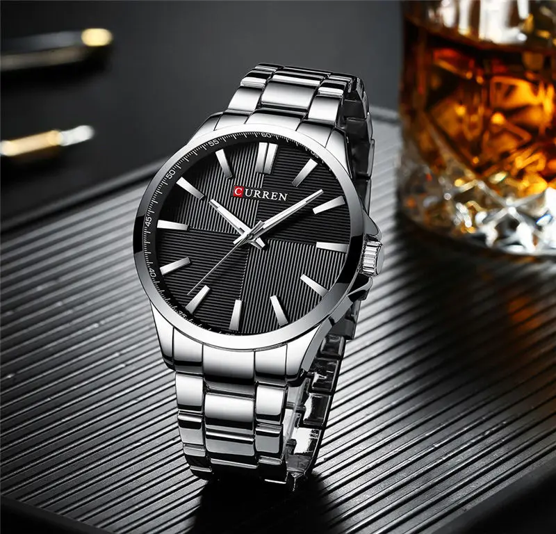 CURREN-montre-bracelet étanche pour hommes, marque de luxe, militaire, horloge de Sport, en acier inoxydable, collection 8322