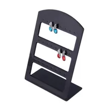 

24 Holes Plastic Earring Show Display Rack Countertop Stand Organizer Holderworldwise
