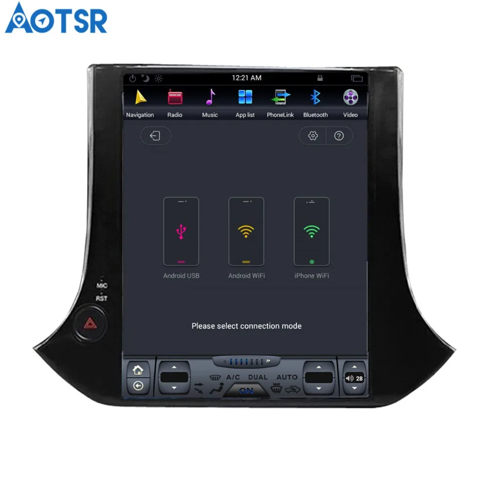 Aotsr Android 7 1 Tesla style 10 4 дюймовый автомобильный без DVD плеера GPS навигация для VW Tiguan
