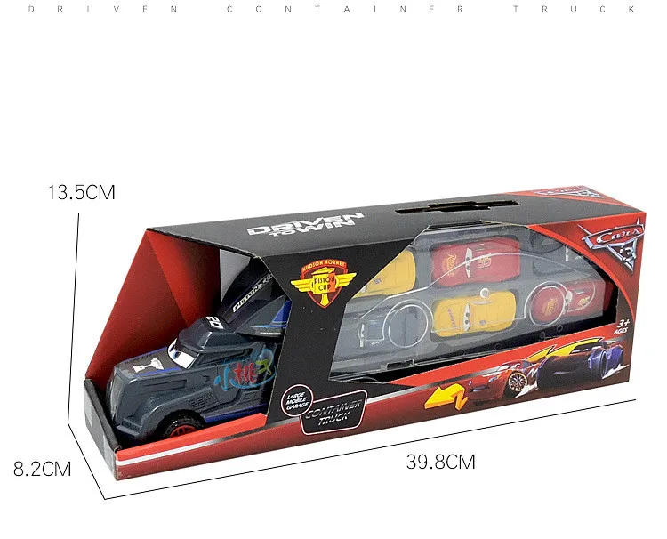 7 шт./компл. disney "тачки 3 Lightning McQueen Джексон Storm Мак дядя грузовик 1:55 литая игрушечная машинка Подарочные игрушки для детей