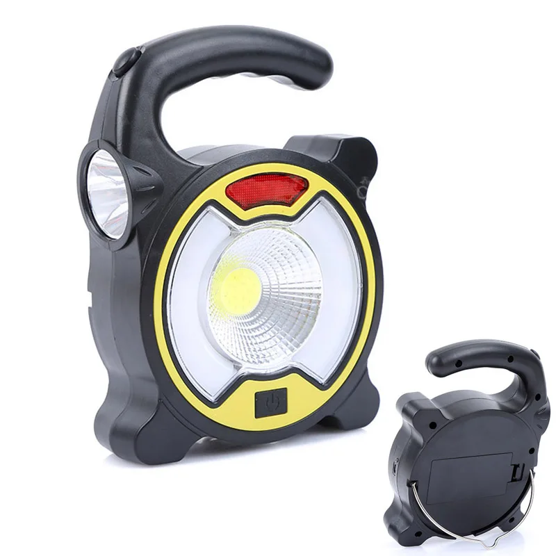 

Portable LED Work Light Rechargeable Outdoor Camping Spot Light with USB Port Emergency SOS Mode --M25