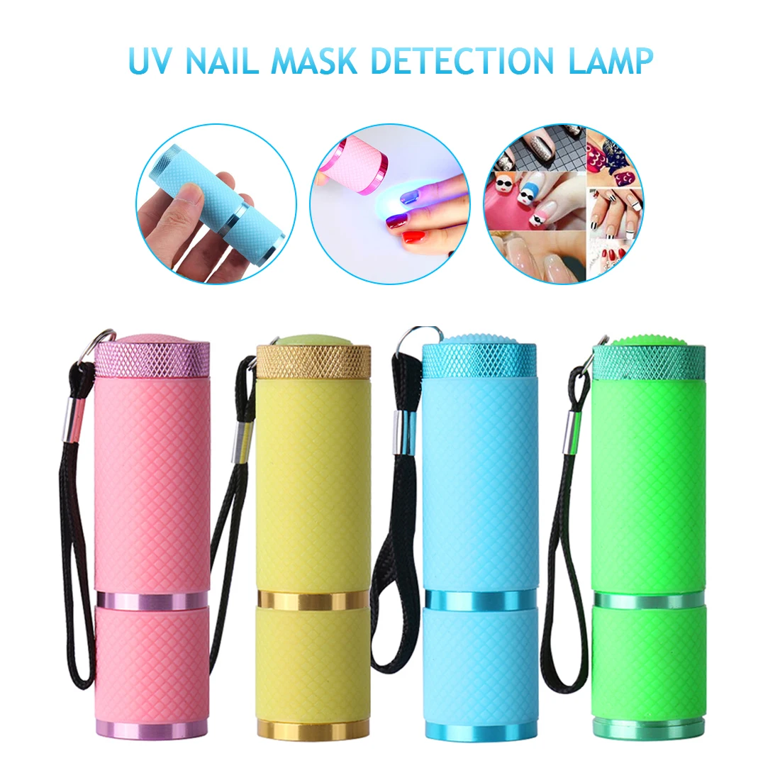 

Mini Nail Ultraviolet Bake Light Flashlight Portable LED Handheld Flashlight Bake Light Nail Dryer UV Light Nail Gel Rapid Dryer