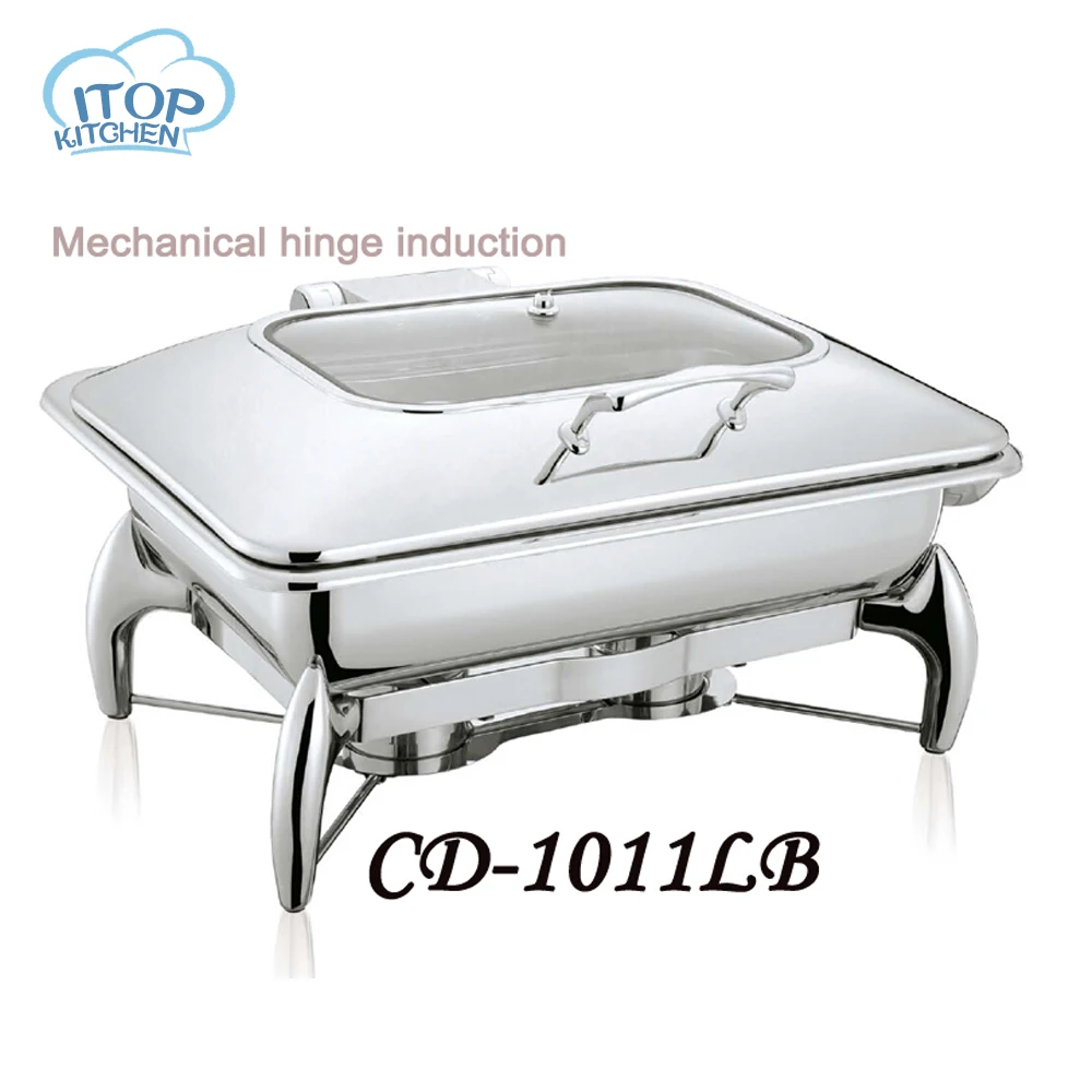 Luxurious Chafing Dish Set Buffet Restaurant Mechanical Hinge Induction