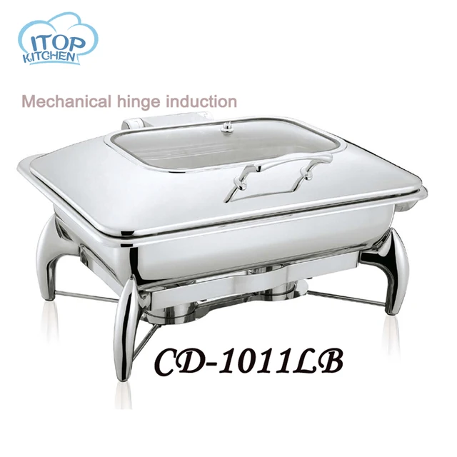 Luxurious Chafing Dish Set Buffet Restaurant Mechanical Hinge Induction Food Warmer Slap Up Material With Luxurious Chafing Dish Set Buffet Restaurant Mechanical Hinge Induction Food Warmer Slap Up Material With