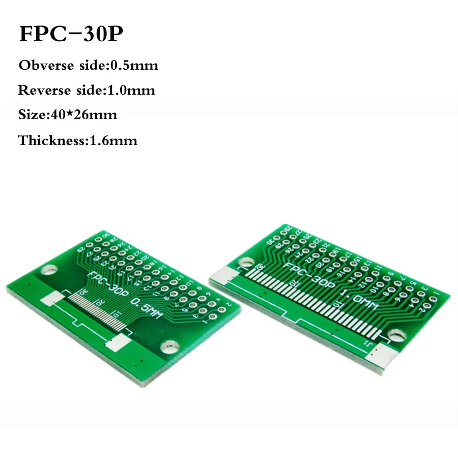 5 шт. FFC/FPC плата адаптера 6P 8P 10P 12P 20P 24P 26P 30P 40P 50P 60P пластина 0,5 1,0 мм до 2,54 мм плоский кабель Разъем для PCB ЖК-дисплей