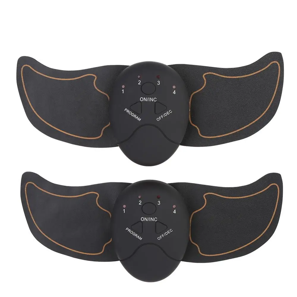 Black Orange 2 x Arm Сжигание жира мышц укрепляющий тренажер EMS Интеллектуальный живот учебный Массажер для бодибилдинга Брюшная Тренировка мышц машины - Цвет: Black Orange 2 x Arm