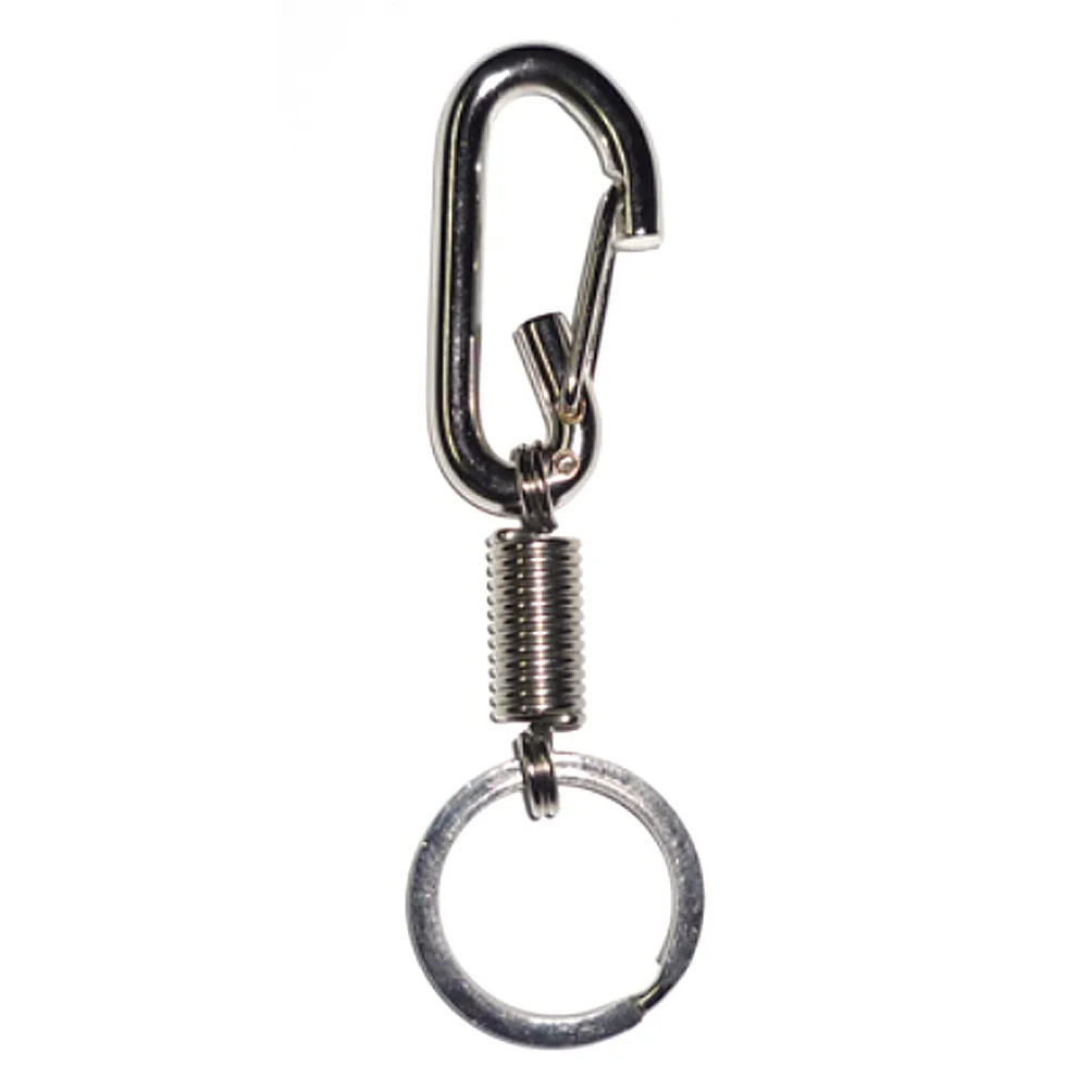 Durable Metal Carabiner Clip Style Spring Key Chain Keyring (Red Copper