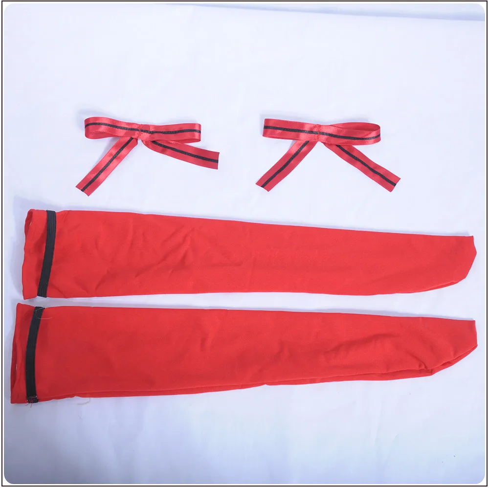 x_01 Game LoveLive!Sunshine!! Aqours Bremen Band Kunikida Hanamaru Cosplay Costume Women Short Sleeve Dress Apron Stockings Hairpin  (8)