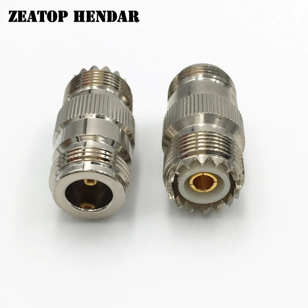 5 шт латунный UHF SO239 PL259 штекер к N Тип гнездовой RF коаксиальный Прямой разъем