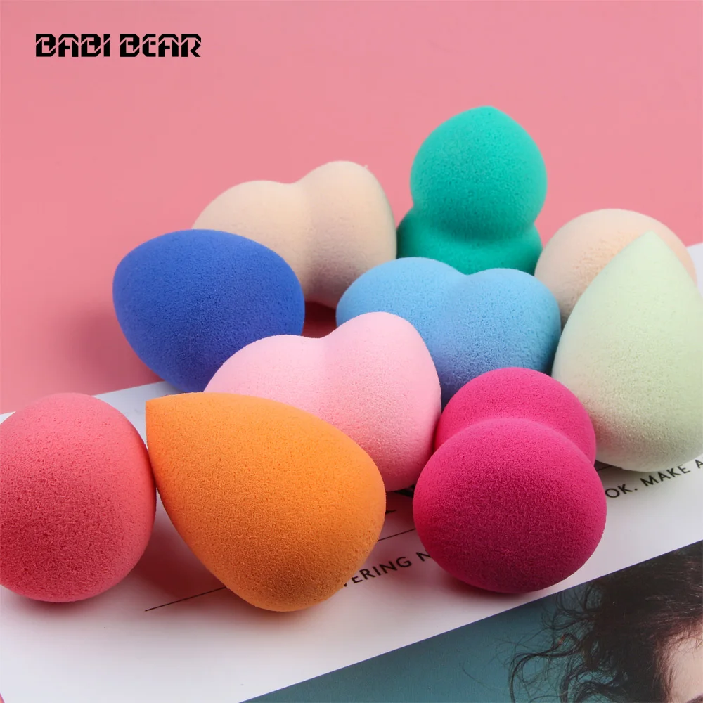 

BABI BEAR 10 Pcs/set Facial Foundation Sponge Makeup Sponge Cosmetic Puff Smooth Beauty Drop Powder Puff Sponge Make up Tools