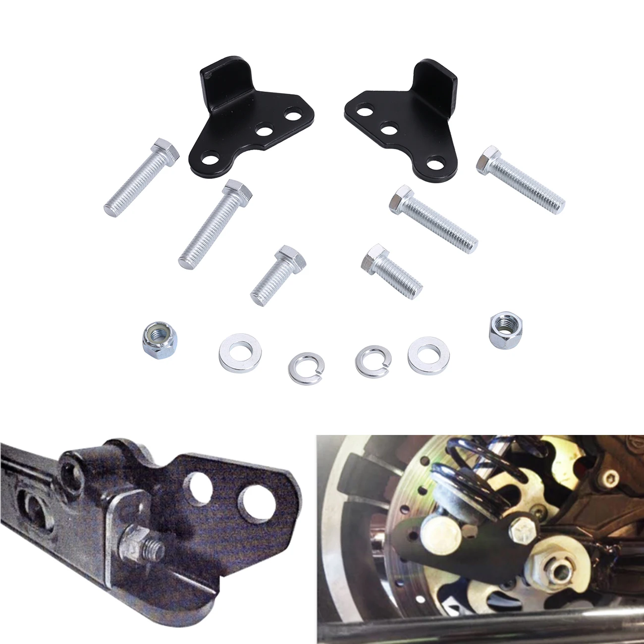 Modifying Accessories Rear Adjustable 1" 2" Lowering Kit For Harley Touring Bike Ultra Electra
