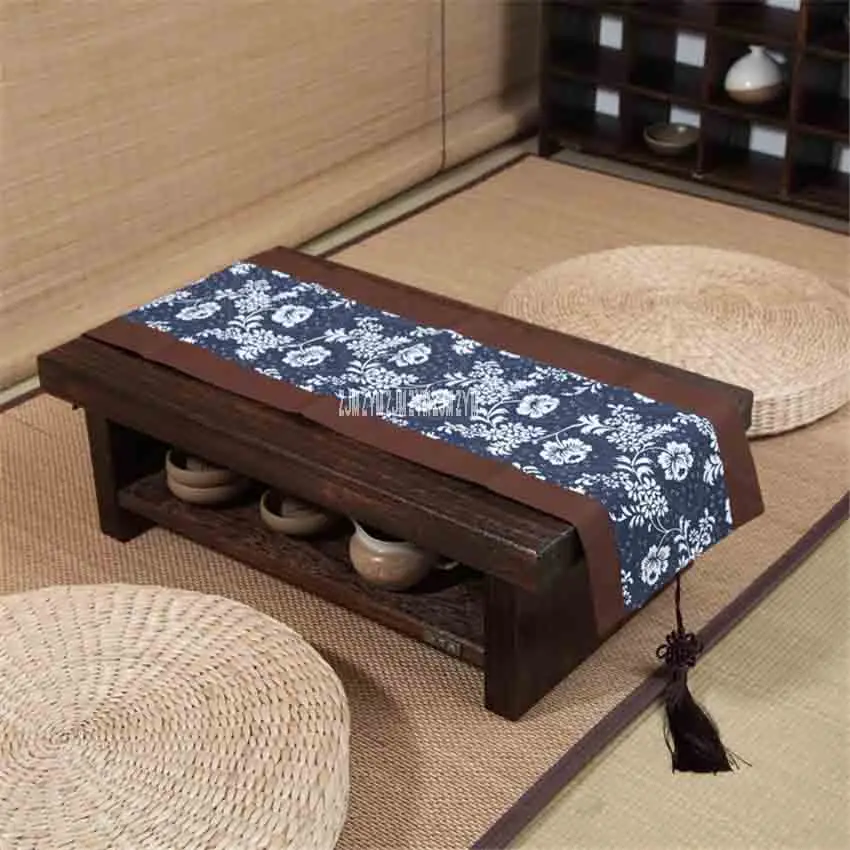 New Tatami Small Coffee Table Japanese Style Solid Wood Antique Tea Table Rectangle Computer Table Living Room Wooden Tea Table