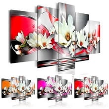 

Modern No Frame 5 Plane(No Frame) Flower Canvas Painting Wall Art Picture Home Decoration Living Room Decoration Canvas Print