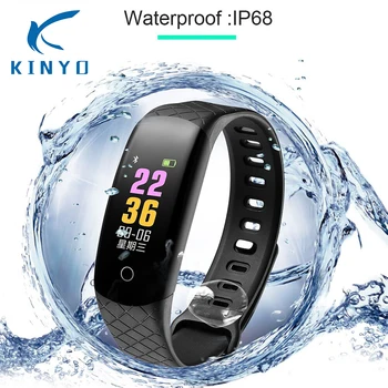 

IP68 Waterproof Smart Bracelet Wristband smart watch Blood Pressure Bluetooth Sleep Monitor call reminder for Android IOS Phones