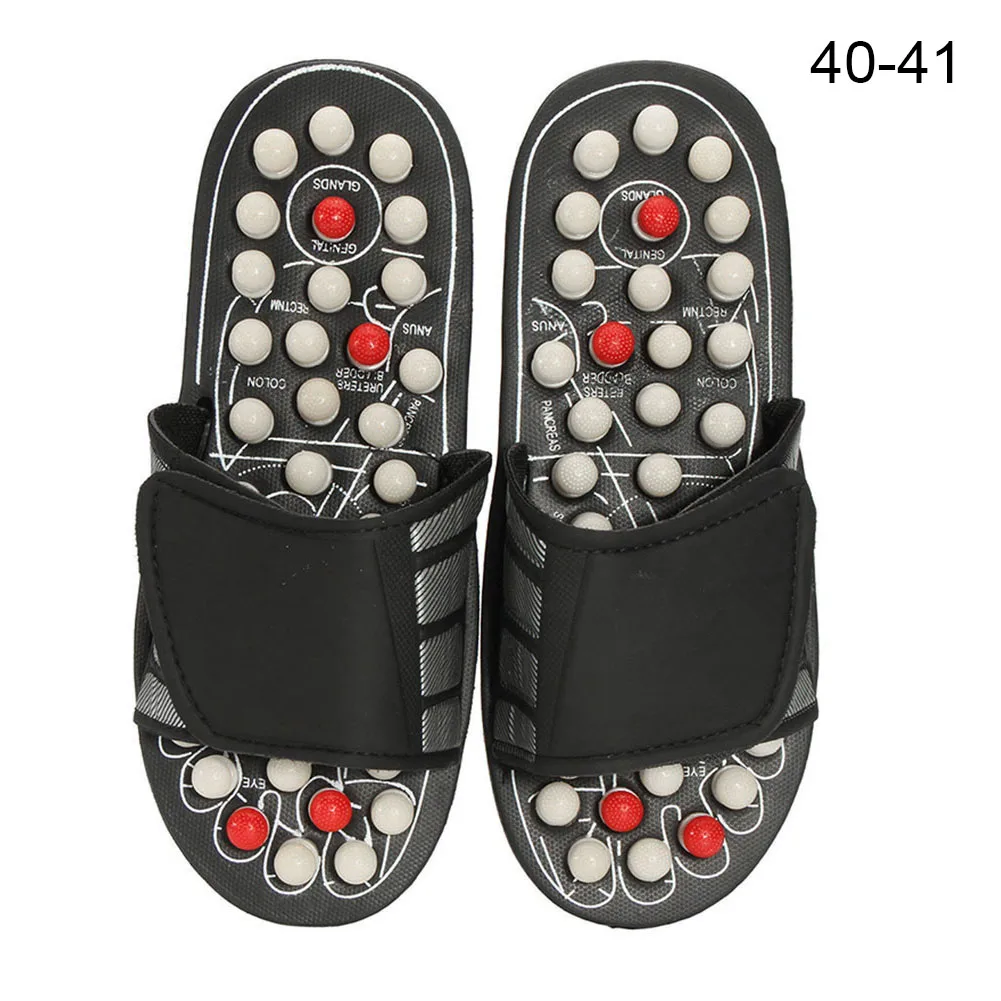1 пара сандалии для рефлексотерапии массажные тапочки для ног Акупрессура иглоукалывание обувь JS88 - Цвет: as picture