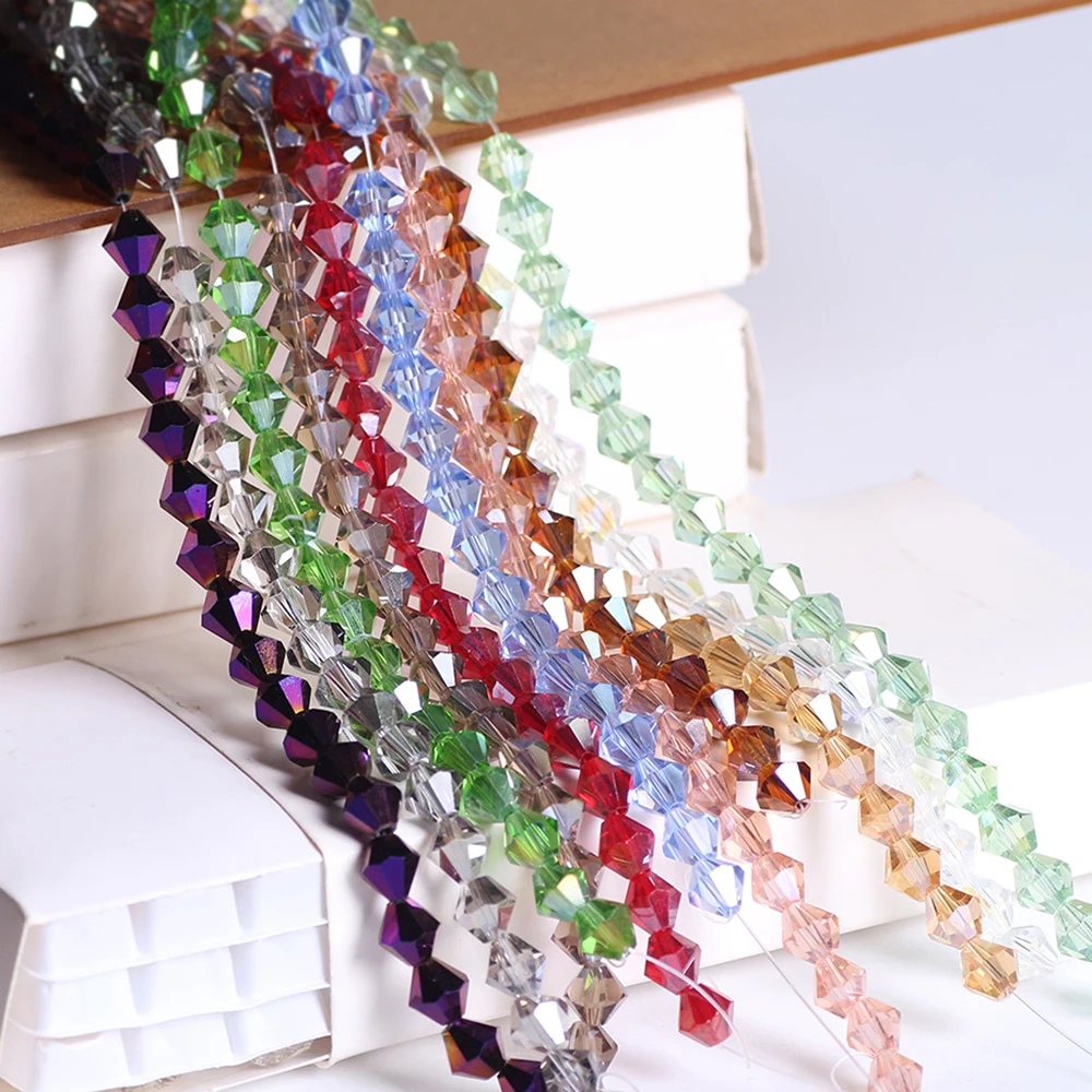 la fabricación de joyas De 6 Mm Cristal perlas de imitación-Magenta 100 Granos