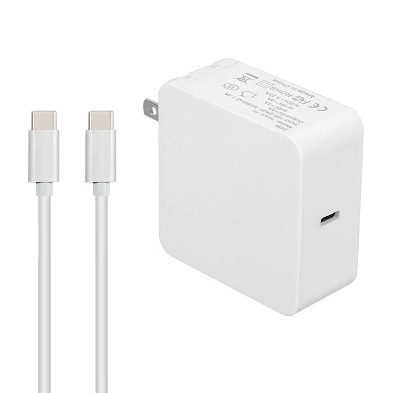 

US Plug 65W 45W Type USB-C PD Power Adapter Laptop Charger 20V 15V 3A 2.25A Power Delivery Fast Charge for MacBook Pro13 HP ASUS