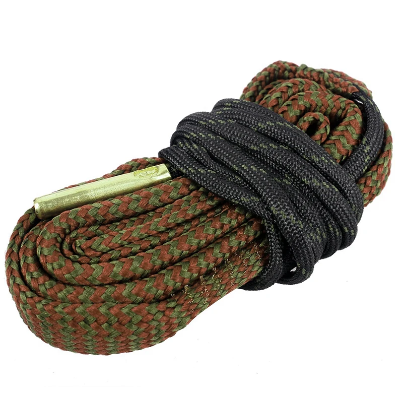 Snake Gun Cleaner Bore Snake Rope Brush Cleaning Caliber Barrel Faster