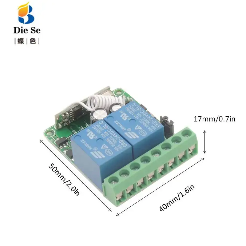 433 МГц универсальный пульт дистанционного управления DC12V 10A 2CH rf релейный приемник и передатчик для универсального управления гаражом и воротами