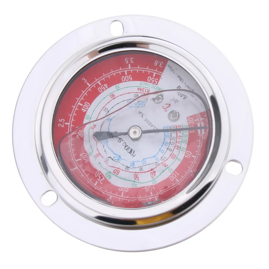 2PCS Liquid Filled Pressure Gauge for Water Oil Hydraulic 3.8MPa 1.8MPa