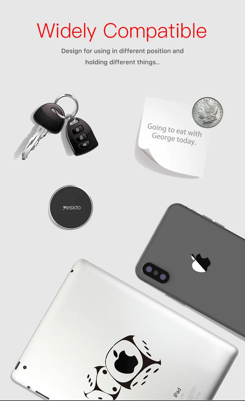 Metal Plate Magnetic Car Phone Holder Stand (7)