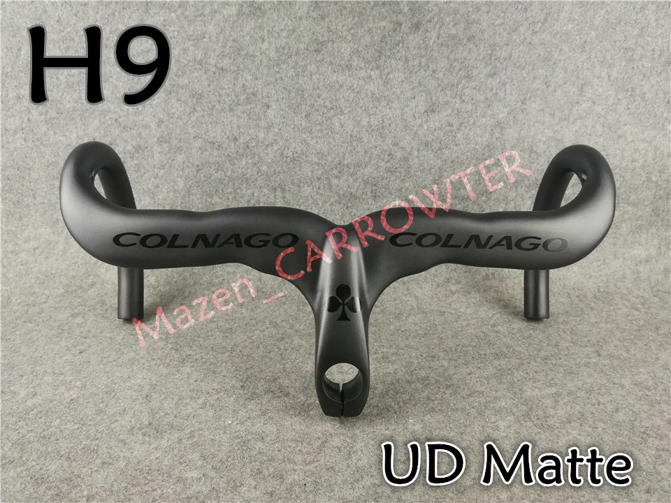 Full carbon UD Matte Black logo Black Colnago carbon road bike Handlebar Bicycle Handlebar with 400/420/440mm*90/100/110/120mm