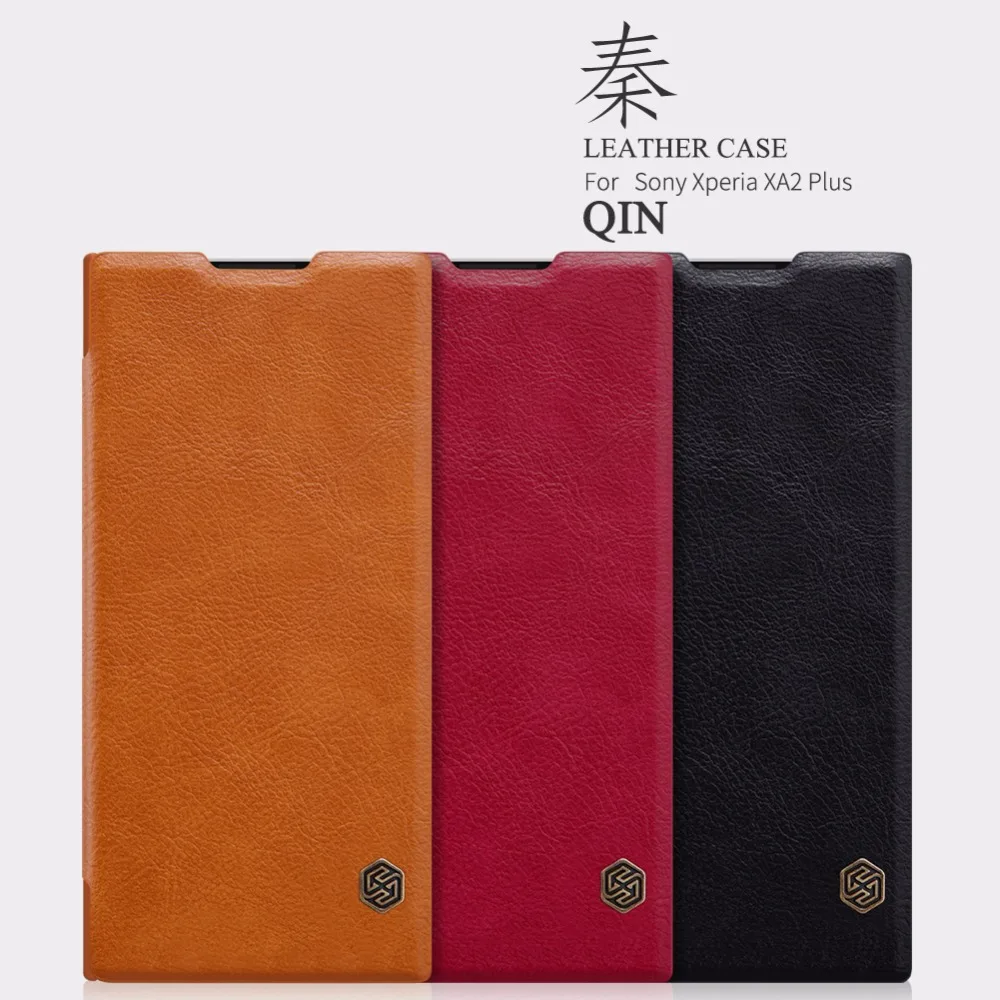 

case for Sony Xperia XA2 Plus Nillkin QIN leather Case luxury Card Pocket wallet bag flip cover for Sony Xperia XA2 Plus