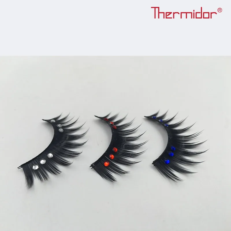 Thermidor False Eyelashes Especially Eyelash Extension Inlay Diamonds Beautiful Makeup Lashes Colorfull Eye lashes maquillage | Красота и