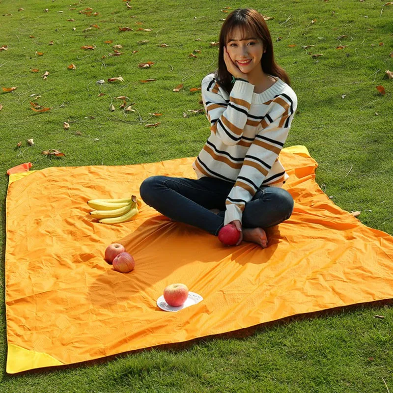 Outdoor Camping Mat Portable Pocket Compact Moistureproof  Blanket Waterproof Chair For Camping Hiking Picnic Mat As 4 Colors