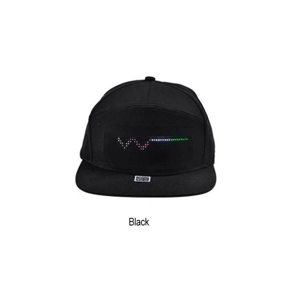 Управление мобильным приложением светодиодный Bluetooth шапка в стиле хип-хоп шляпа для вечерние головные уборы безопасности для верховой езды спортивный фонарик для путешествий для мужчин и женщин реклама