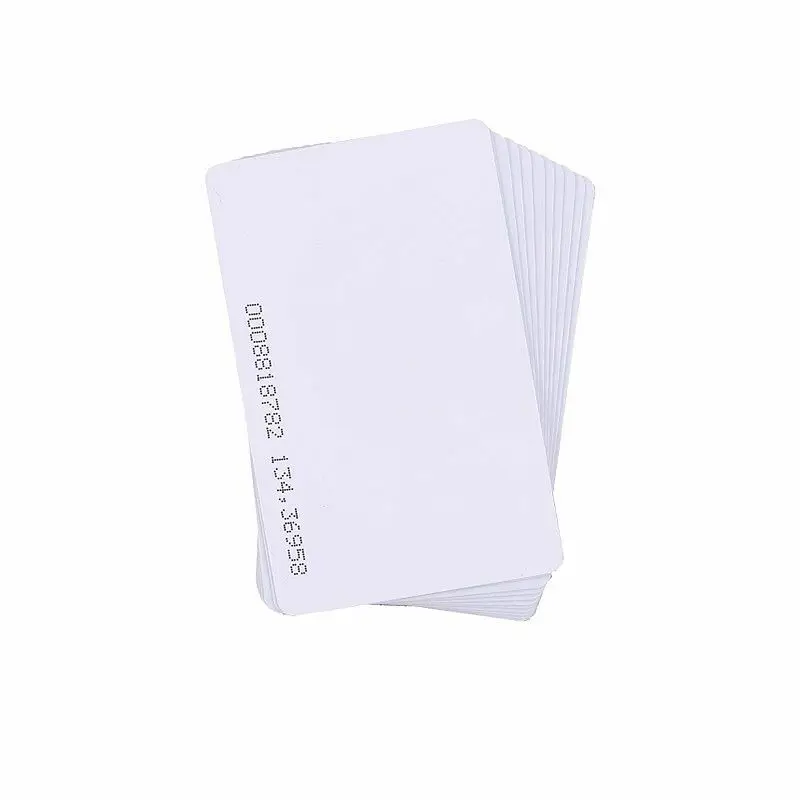 100 шт. RFID 125 кГц EM4100 TK4100 чистые смарт карты ID Толстые EM значок для системы учета