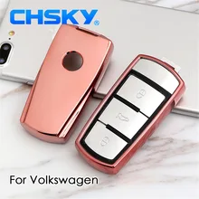 CHSKY TPU для volkswagen vw чехол для ключей для volkswagen vw passat cc чехол автомобильный ключ крышка Брелок оболочка для аксессуаров Автомобильный Стайлинг