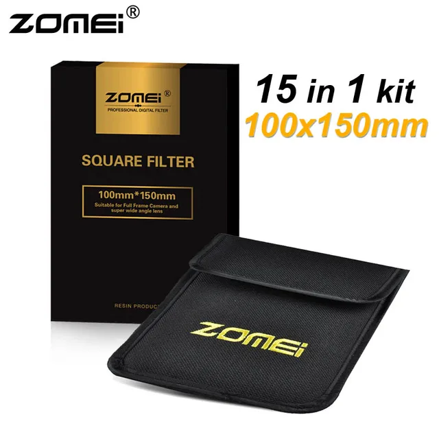 Cheap 15in1 Zomei 100x150mm Graduated ND2 ND4 ND8 ND16 + Full ND2 ND4 ND8 + 8*Graduated Color Lens Filter Kit for Cokin Z 100mm*150mm Cheap 15in1 Zomei 100x150mm Graduated ND2 ND4 ND8 ND16 + Full ND2 ND4 ND8 + 8*Graduated Color Lens Filter Kit for Cokin Z 100mm*150mm