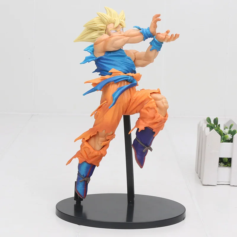 20 см Dragon Ball Z action gifures BWFC Super saiyan DBZ Sculture son goku ПВХ экшн фигурка Детские куклы модель