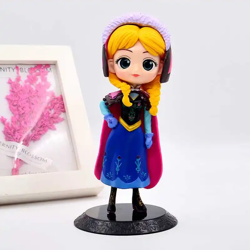 Disney Princess Toys Q Posket Cute Cartoon Princess Action Figures Frozen Elsa Anna Mermaid Cinderella Snow White Dolls Models Disney Princess Toys Q Posket Cute Cartoon Princess Action Figures Frozen Elsa Anna Mermaid Cinderella Snow White Dolls Models