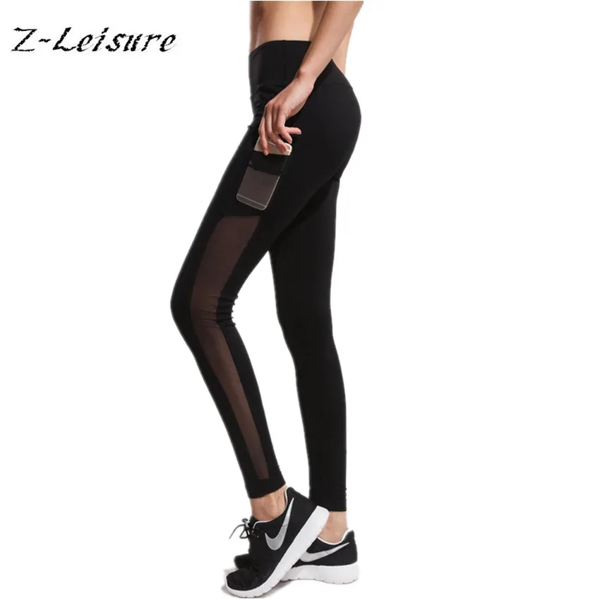 Beste Vrouwen Fitness Yoga Broek Mesh Patchwork Potlood Broek Elasticiteit Leggings Slim Jeggings Dames Leggins YG113