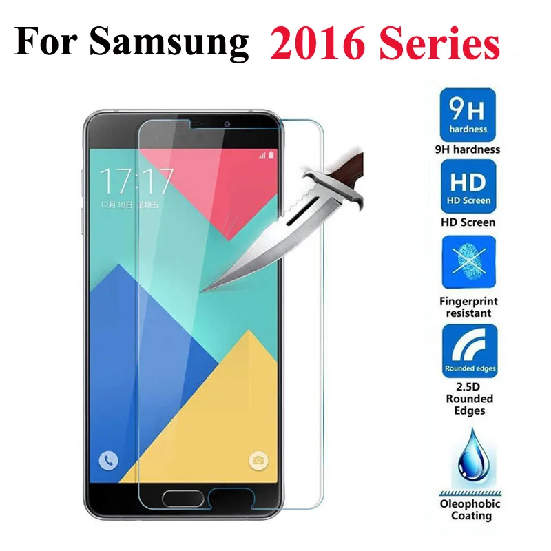 Защитное покрытие 9h из закаленного стекла для экрана Samsung Galaxy S3 S4 MINI A3 A310 A5 A510 A7 A710