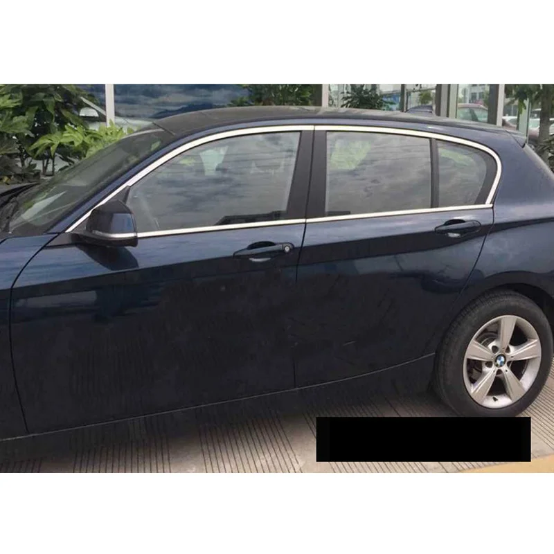 Lsrtw2017 304 нержавеющая сталь окна автомобиля планки для bmw 120i 114i 116i 118i 116d 118d m135 2012 2013