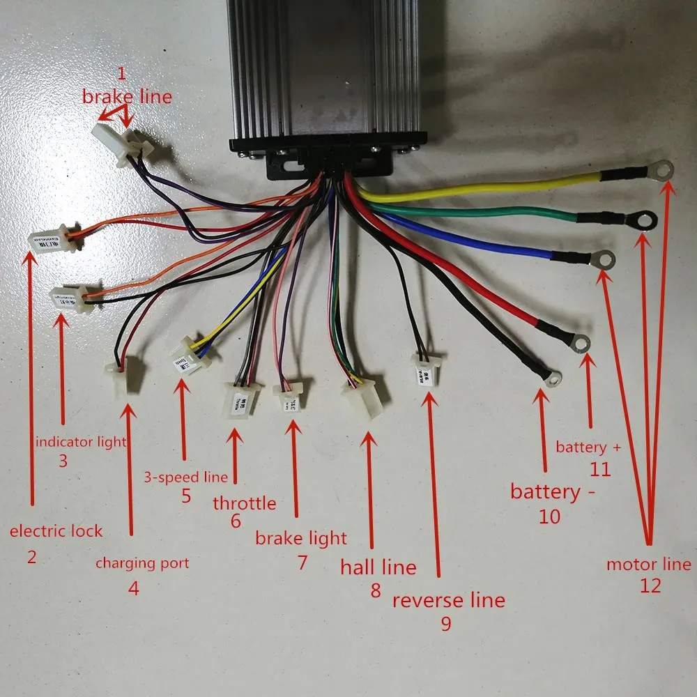 Top Electric bike/scooter motor 48V 60V 2000W Conversion Kit Brushless Motor Controller for Electric bike/Scooter 7 Top Electric bike/scooter motor 48V 60V 2000W Conversion Kit Brushless Motor Controller for Electric bike/Scooter 7