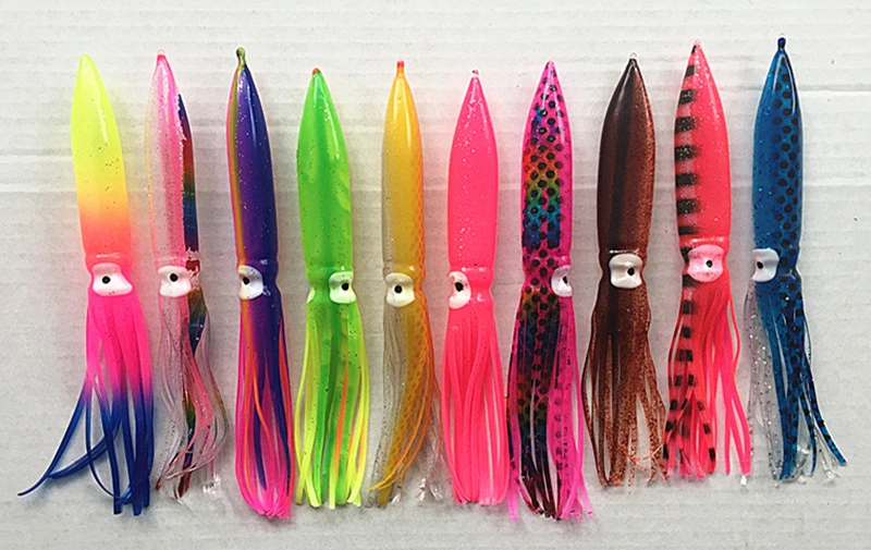 7 5 Inch Gurita Rok Umpan Memancing Ikan Laut Permainan Tuna Laut Trolling Memancing Cumi Memancing Laut Memancing Gurita Kepala Panjang 8 Cm Octopus Head Sea Fishing Lureslures Sea Aliexpress