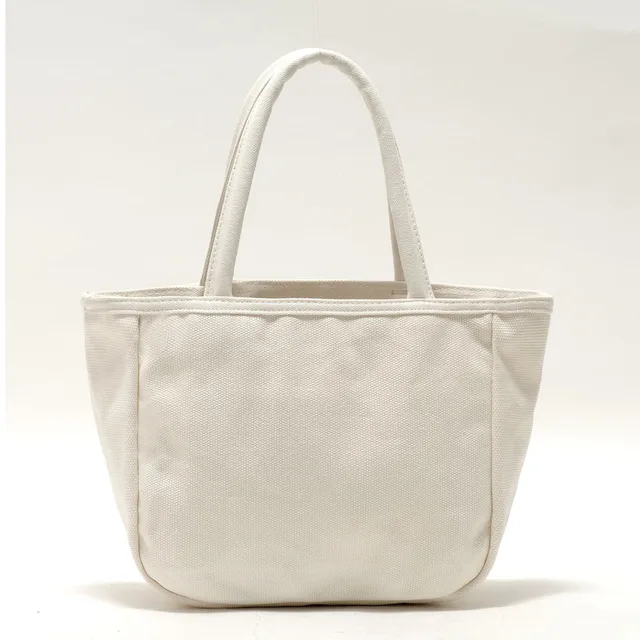 Muji muji high quality plain all match canvas solid color handbag bag