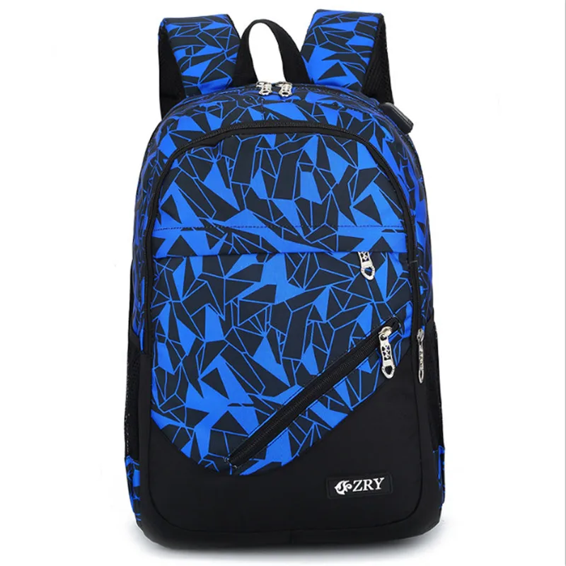 3 шт. USB Мужской рюкзак сумка набор красный и синий школьная сумка для мальчиков на одно плечо большие мужские школьные сумки