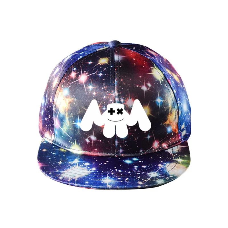 ZSQH DJ Marshmellow, бейсболка, сетчатая Кепка, хип-хоп, зефир, смайлик, стиль, летняя кепка для детей, женщин и мужчин, пара
