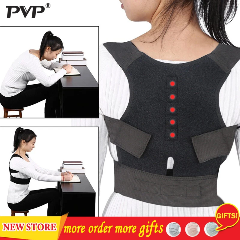 

Adjustable Back Brace Posture Corrector Back Spine Support Brace Belt Shoulder Lumbar Correction Bandage Corset For Men Women