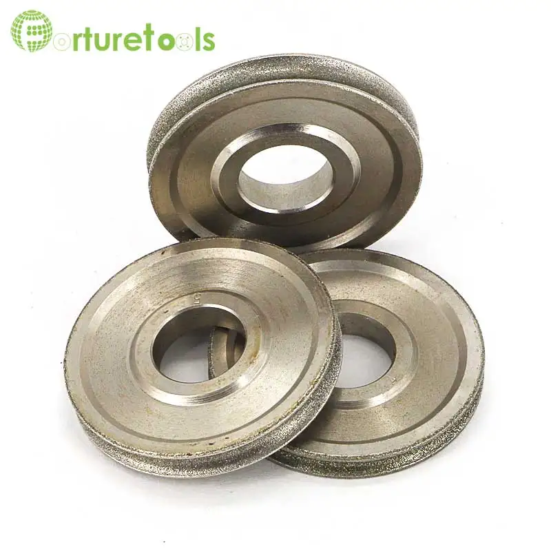 1piece 4inch Electroplated diamond grinding wheel Dia 100mm hole 10mm 1A1 flat shape for tungsten agate stone TZ73