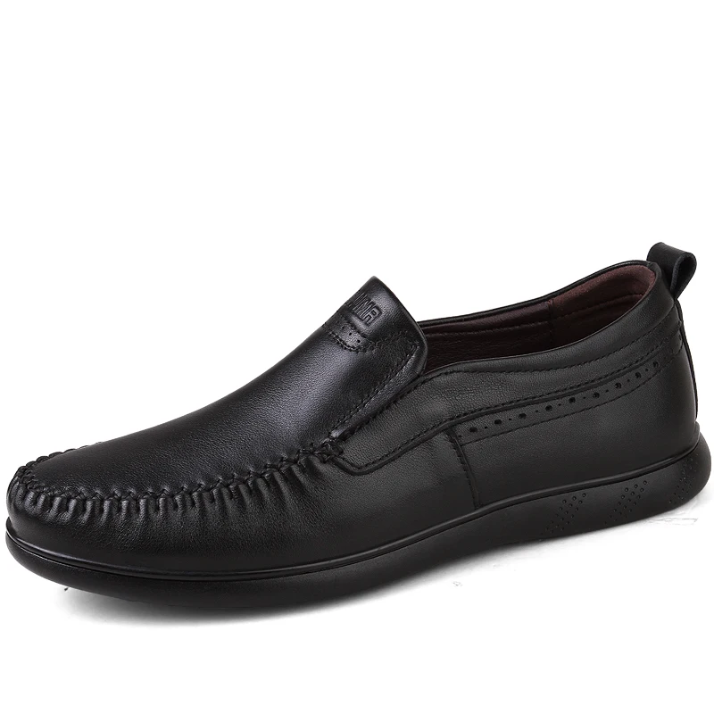 Mocassins Été Respirant Appartements La Hommes Printemps Vache Main Chaussures 2018 D'affaires De Nouveau Cuir 6200black Décontractée En Richelieu Zapatos À thdBsQrxC