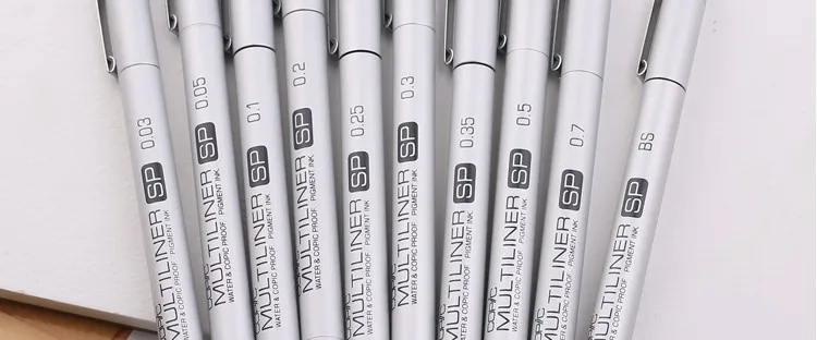 [COPIC] Multiliner SP тонкая ручка, водостойкая тонкая ручка, алюминиевая тонкая ручка, высокое качество, сделано в Японии, 1 шт