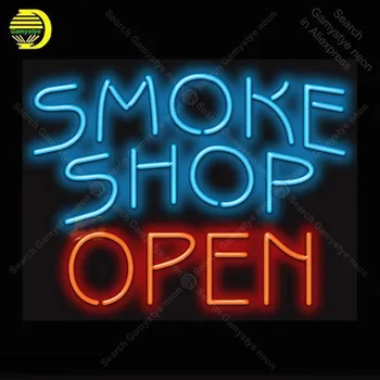 

Neon Sign for Smoke Shop Open Neon Light Neon Bulb sign Beer Bar Display club Hotel handcraft glass tube light Decorate lamps