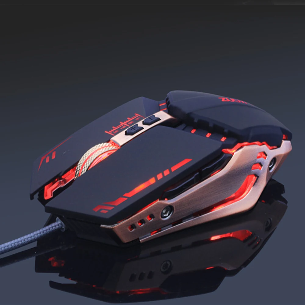 desktop mouse Gaming Headset and Gaming Mouse 4000 DPI Adjustable Stereo Gamer Earphone Headphones + Gamer Mice LED Light Optical USB Wired desktop mouse