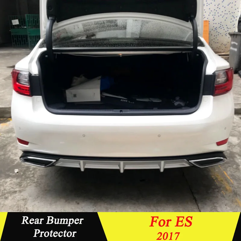 

Rear Bumper Spoiler For Lexus ES 2013 2014 2015 2016 2017 Rear Bumper Decoration Lip Diffuser Bumpers Protector For ES250 ES300